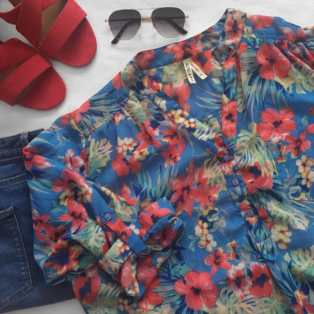 🥏Blue Blouse - Picture 3 of 8
